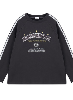 MUCMUKN【赛车俱乐部】7A抗菌亲肤棉潮酷车手印花T恤男童26秋新