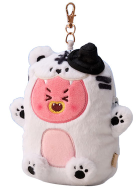 BT21老虎毛绒收纳包挂件