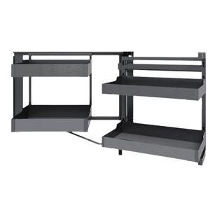 格麦转角小怪物拉篮厨房橱柜抽屉式拐角拉篮橱柜调料篮调味篮碗篮