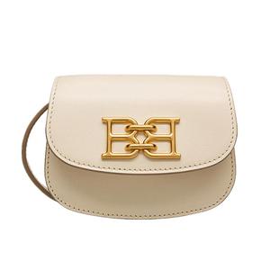 【自营】Bally/巴利经典新款女士时尚奶昔白迷你新月包6300057