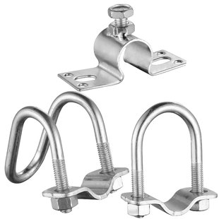 十字卡扣母猪产床限位栏水管卡扣猪饮水管固定管卡子顶丝管卡墙上