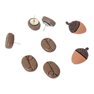 咖啡豆坚果工字钉毛毡软木板扎照片墙图钉留言板大头针按钉