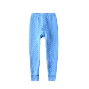 AB儿童保暖裤男童纯棉加厚秋裤中大童女少年全棉三层夹棉毛裤冬季