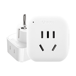 公牛插座德标旅行转换插头适用于德国法国韩国西班牙俄罗斯L01G