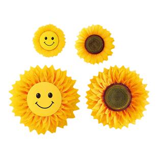 向日葵舞蹈道具太阳花幼儿园大合唱表演手拿花运动会入场创意道具