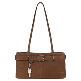 OSOI 女士春季新款通勤斜挎休闲钥匙挂饰腋下单肩包MUSINSA