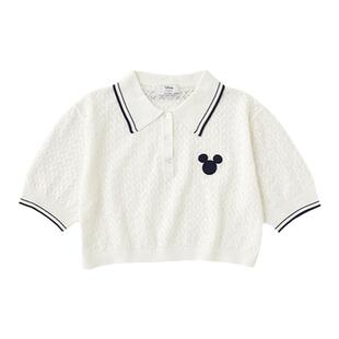 MOUSSY 夏季迪士尼联名刺绣POLO针织上衣女010HSL70-0100