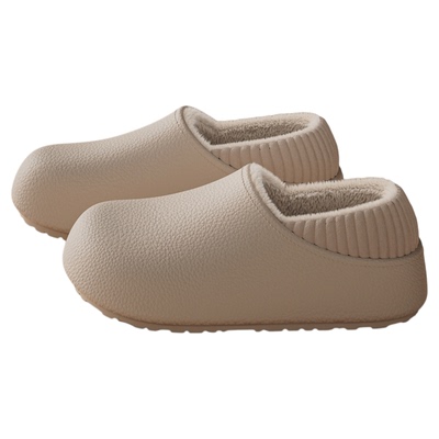 防水包跟棉拖鞋女2025新款秋冬季