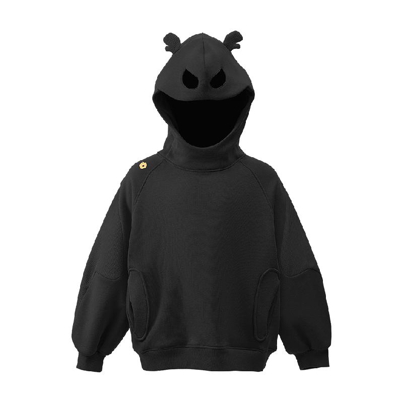 Q21儿童新年拜年红卫衣卫裤男女童龙角造型加绒上衣裤子秋冬款