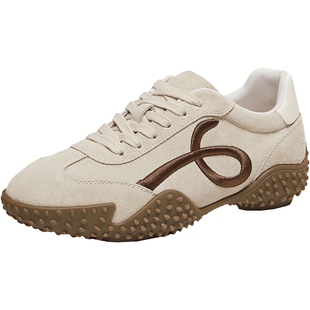 【马上好运】TATA他她女鞋春季红色阿甘休闲德训鞋情人节运动鞋