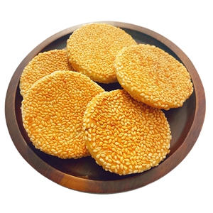 黄石益朵港饼厂家直销传统手工糕点薄芝麻饼孕妇小吃零食馅饼