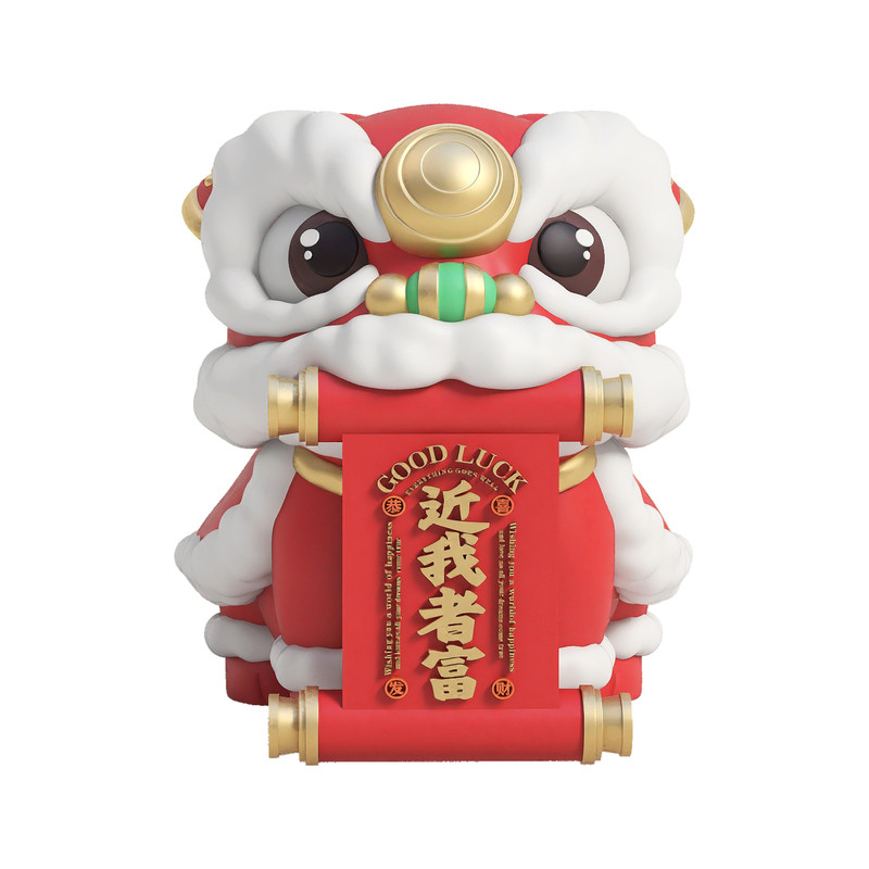 2026新年醒狮落地摆件乔迁礼品