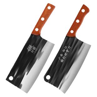 广东阳江锻打菜刀家用切菜肉片刀厨师专用刀具大全不锈钢菜刀正品