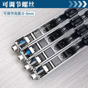 推拉门移门地下轨道滑轮不锈钢轴承顺滑静音潮湿环境家用通用型