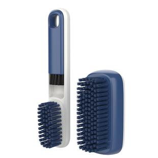 世家洗衣刷洗鞋子软毛刷子家用板刷长柄鞋刷二合一多用清洁刷套装