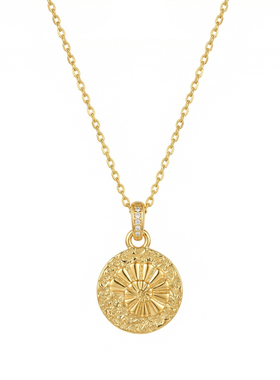 《深海旧梦》原创纯银圆形项链