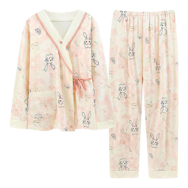 【三件套送发带】莫代尔月子服女夏薄款产后哺乳孕妇透气睡衣夏季