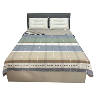 床盖纯棉2025新款四季通用夹棉褥子单件绗线床单双面全棉榻榻米垫