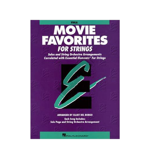 弦乐的基本要素 伯格电影珍藏 中提琴教材 海伦德原版乐谱书 BORGO MOVIE FAVORITES FOR STRINGS Viola HL00868021