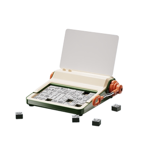 欢乐客新款活字印刷机节日贺卡DIY高端玩具四大发明印刷术