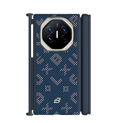 蓝猩适用华为mateXTs芳纶纤维壳