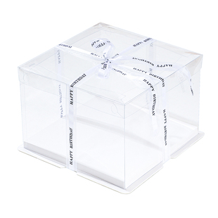 透明生日蛋糕盒4寸6寸8寸10寸12寸加高双层厂家直销烘焙包装盒子