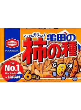 日本龟田制果柿子种米果6袋装
