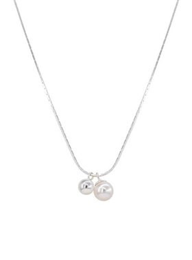 S925镀银爱心珍珠锁骨链不掉色