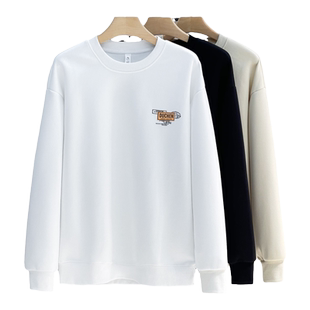 街头字母长袖T无帽卫衣男春秋美式潮牌印花宽松圆领套头情侣上衣