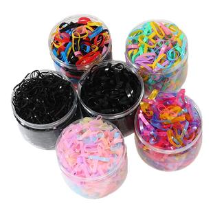 橡皮筋女扎头发加粗加厚发圈一次性高弹力耐用黑色胶圈小头绳大人