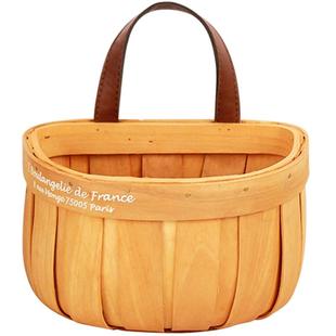 姜蒜收纳筐编织收纳篮厨房放葱姜蒜头竹编壁挂篮子生姜大蒜收纳盒