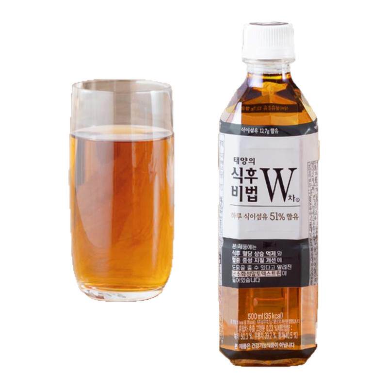 韩国可口可乐W茶饮料无蔗糖瓶装