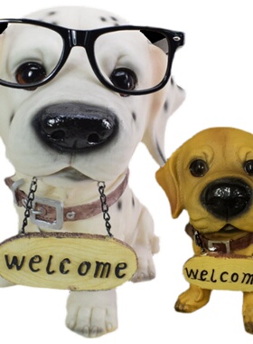 雕塑摆件树脂小狗工艺品模型礼物