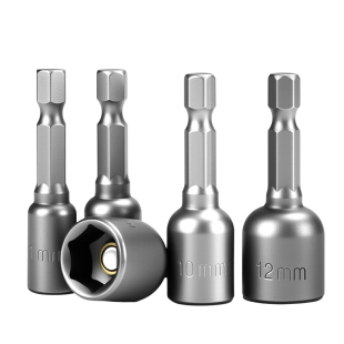 电动扳手套筒头内外六角柄批头风批带强磁性自攻螺丝刀手电钻套筒