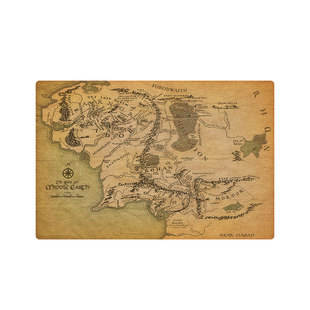 魔戒指环王中土地图纳尼亚藏宝图写字笔记本电脑垫超大鼠标垫桌垫