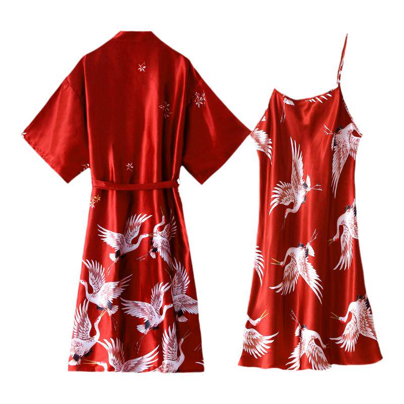 两套结婚睡衣夏季情侣一对喜庆