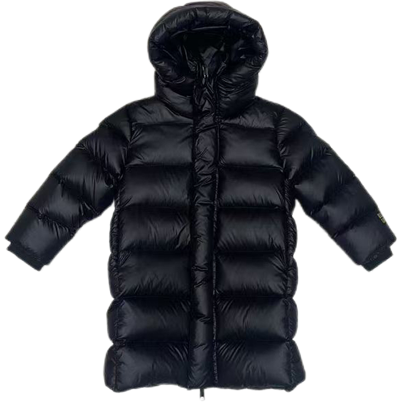 女童羽绒服冬季新款儿童高级黑色过膝长款三防加厚中大童女孩外套