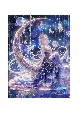 星月少女DIY满钻钻石画礼物