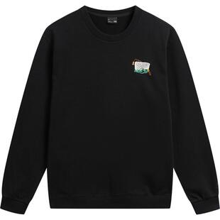 李宁卫衣男春季2026新款宽松情侣上衣休闲毛圈长袖女士针织运动服