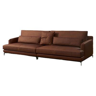 Bellpor头层真皮沙发Poliform现代极简三人位转角可定制设计师款