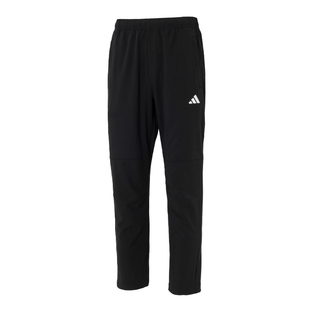 阿迪达斯速干裤子男裤夏季新款黑色运动裤冰丝休闲裤薄款透气长裤