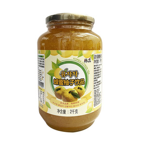 韩品蜂蜜柚子茶2kg韩国原装进口全南郡好柚子水果茶酱奶茶店专用