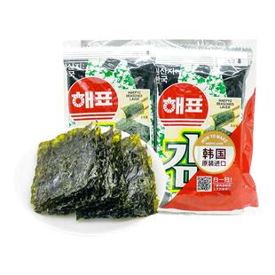 海牌海苔原味鱿鱼味海产品儿童寿司包饭零食海苔片大礼包