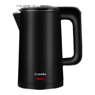 Creade科瑞德酒店烧水壶自动断电不锈钢宾馆民宿家用便携电热水壶