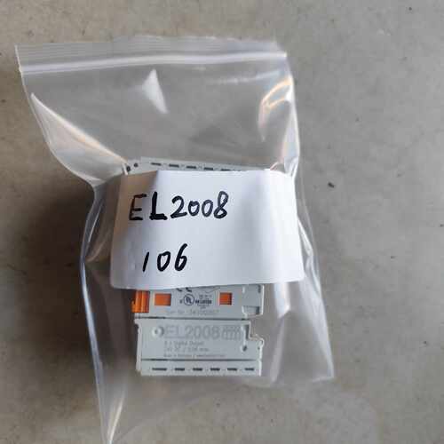 〔议价-可维修〕倍福EL2008数字输模块，8路输摄，功能完好，成
