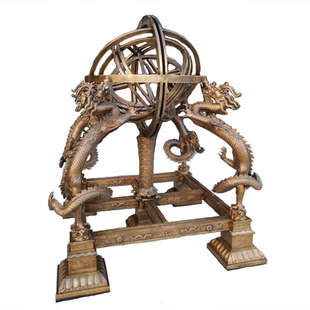 故宫铜浑天仪模型张衡地震仪玻璃钢教学器材地动仪学校地理园摆件