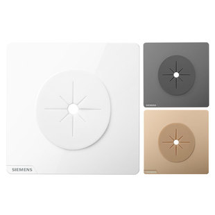 西门子出线孔面板穿线空白电视背景墙橡胶圈盖板装饰盖86型家用暗