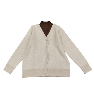 半高领套头毛衣女款2025宽松假两件加绒加厚针织衫内搭羊毛打底衫