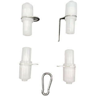 户外旗杆配件旗帜单杆子母锁扣挂杆带帽可旋堵头适用22mm直径圆管