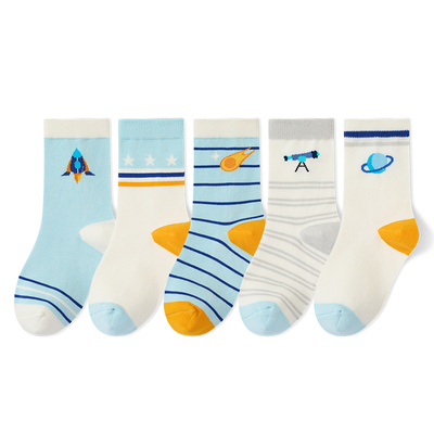 禾素时代抑菌防臭男女童棉袜透气